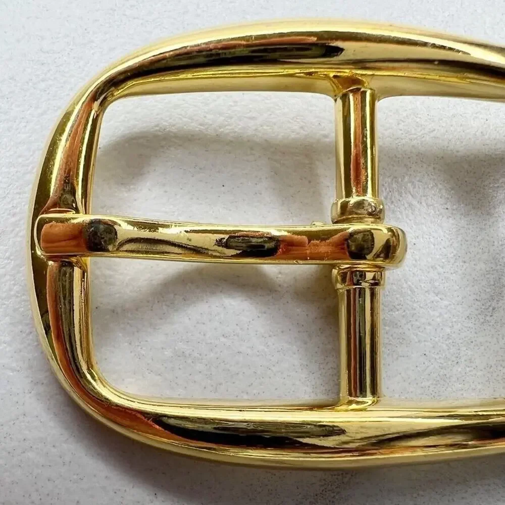 Vintage Gold Tone Simple Basic Belt Buckle for up to 1 Inch Belt